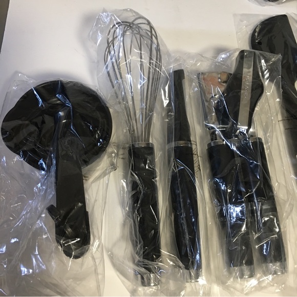 NIB Crofton New In Box PBA FREE 15 Pc Kitchen Tool Set Black Dishwasher … - Picture 7 of 12